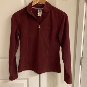 North face fleece- burgundy
